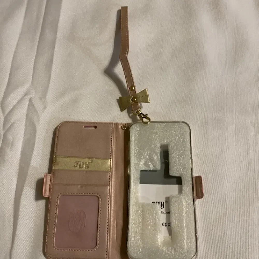 FYY phone wallet rose gold for galaxy S8 plus